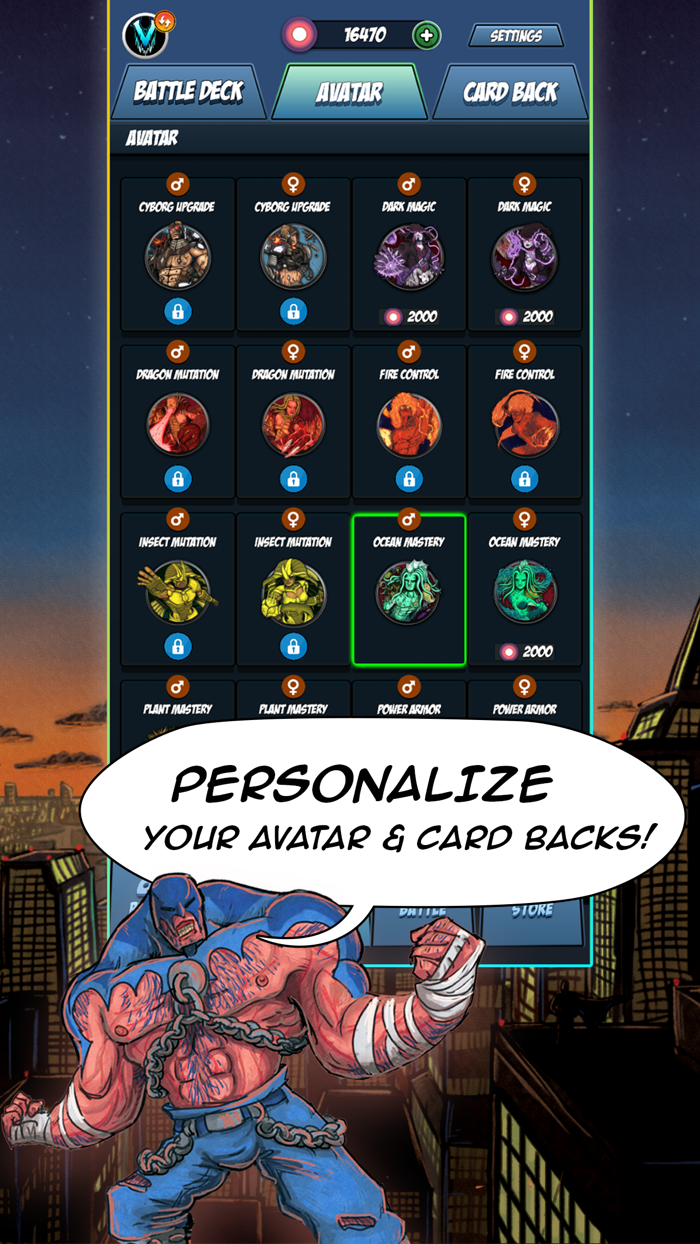 Heroes and Villains PvP CCG