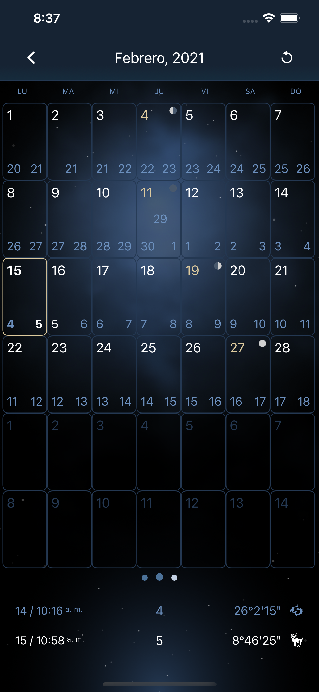 Deluxe Moon - Calendario lunar