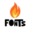 Fire Fonts | Fonts for iPhones App Delete