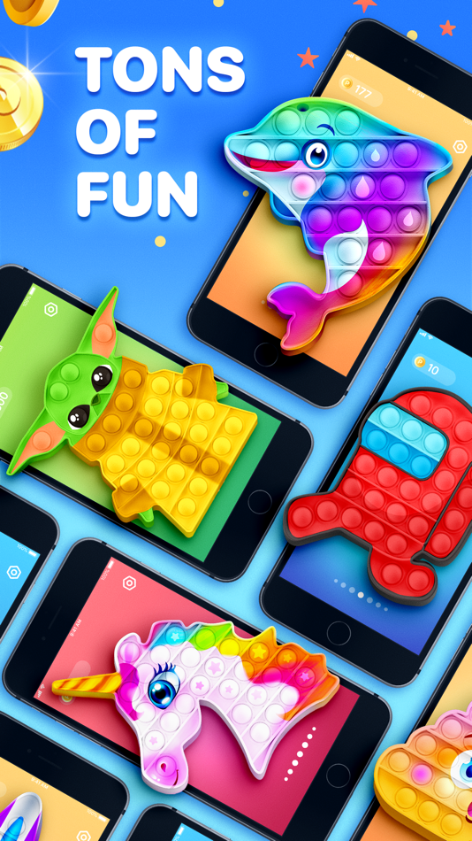 #3. Pop it Game - Fidget Toys 3D (iOS) 由: Sound Jedi Ltd.