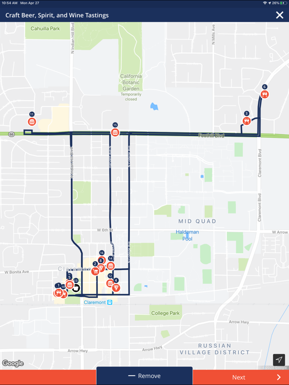Discover Claremont iPad screenshot 7 - Travel app