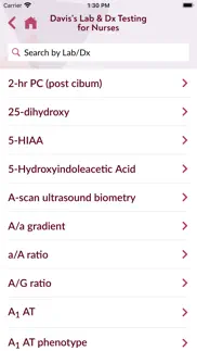 davis lab and diagnostic tests iphone screenshot 2