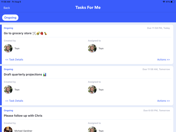 Ticking Tasks Made Easy