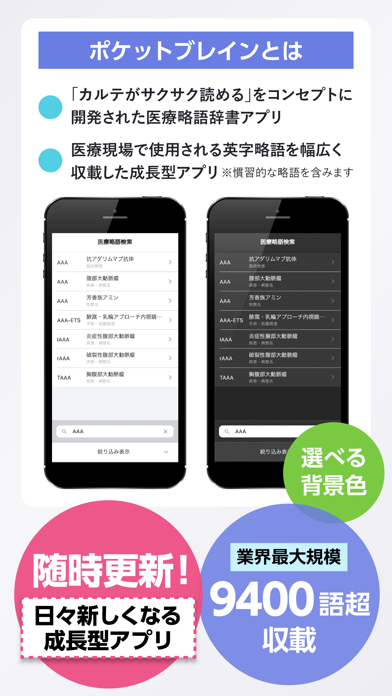 医療略語がわかる！医療略語辞書アプリ「ポケ... screenshot1