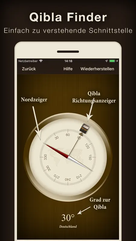 Qibla Compass (Kaaba Locator) screenshot 3 of 4