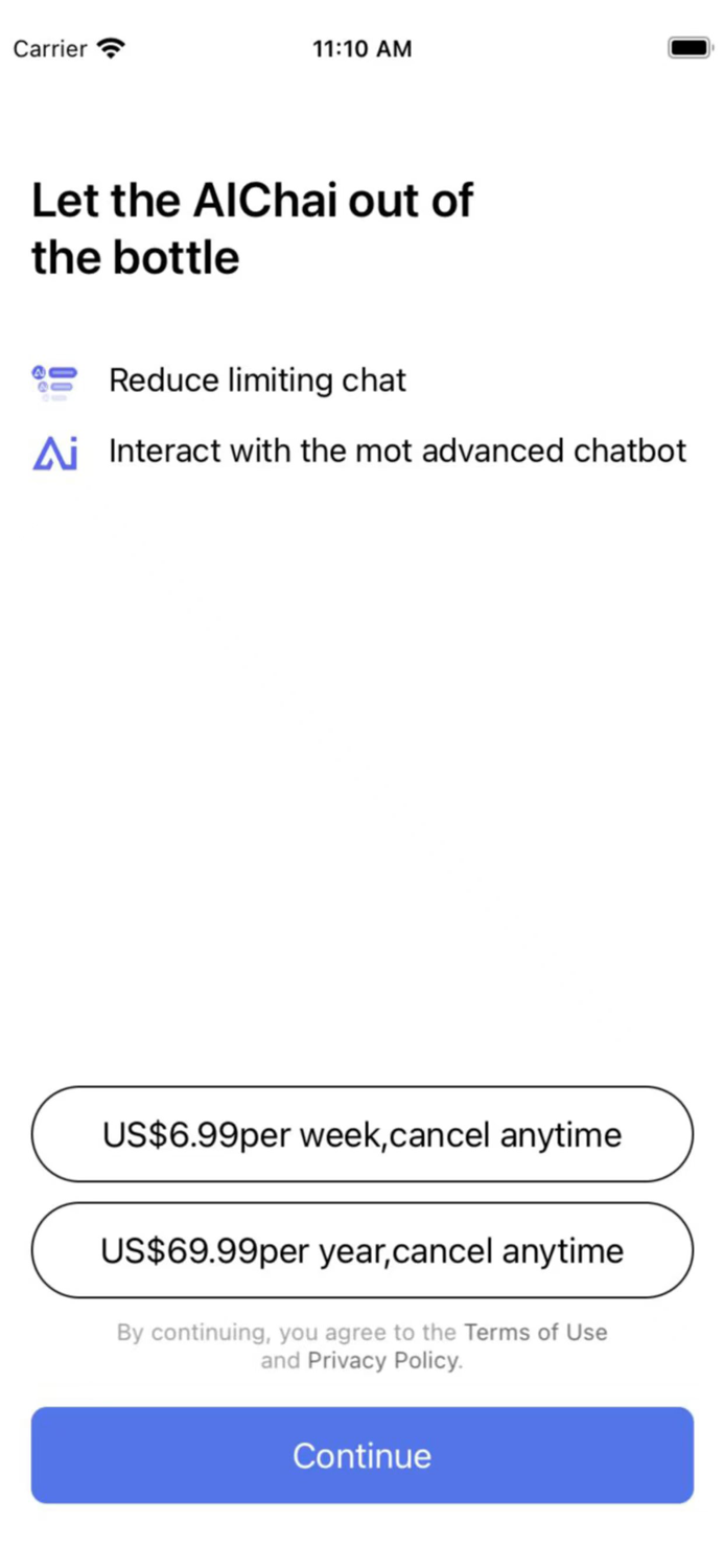 AIChai - AI Chat bots