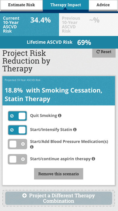 ASCVD Risk Estimator Plus Screenshot