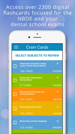 Operative Dentistry Cram Cards screenshot 1