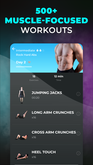 Six Pack Abs Home Workout: Men Screenshot