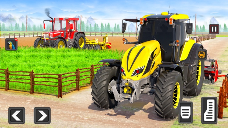 Tractor Farming Crop Harvester