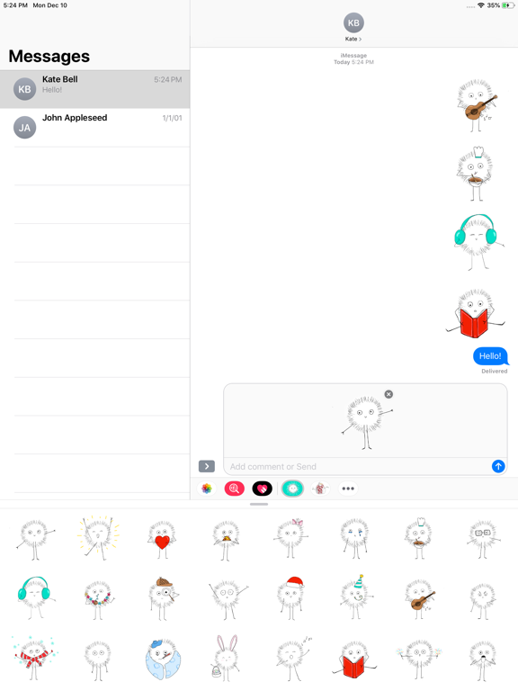 Screenshot #1 for Floof Stickers