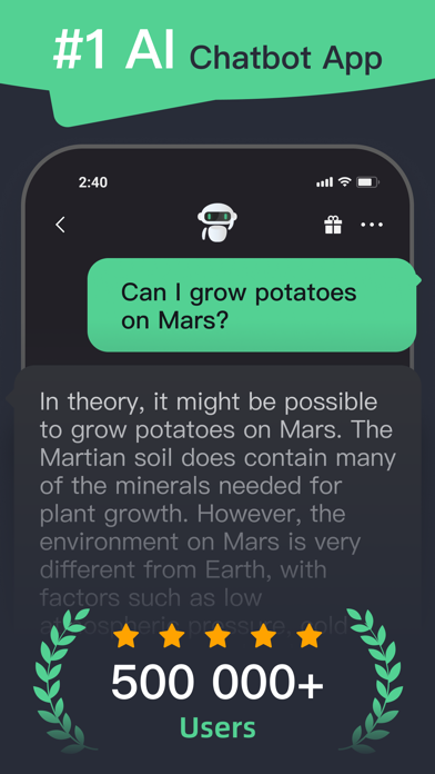 Moss - AI Chat & Genie Chatbot Screenshot