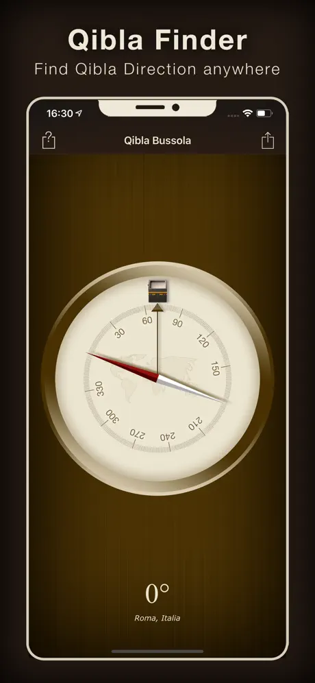 Qibla Bussola (Kaaba Locator)