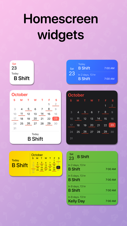 #2. Fire Shift Calendar (iOS) 由: Ayodeji Shoola