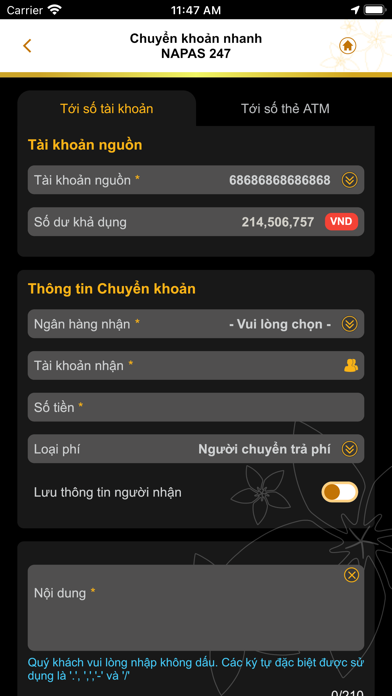 BAC A BANK Corporate Banking Screenshot