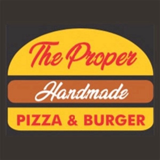 Proper handmade pizza icon