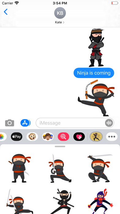 Ninja Samurai Stickers Screenshot