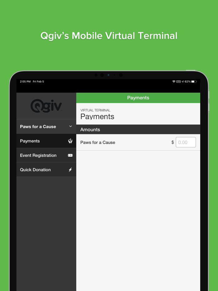 Qgiv Mobile Virtual Terminal