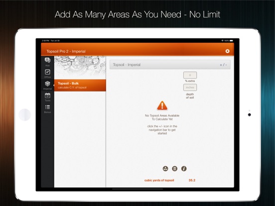 Topsoil Pro Estimator iPad screenshot 5 - Productivity app