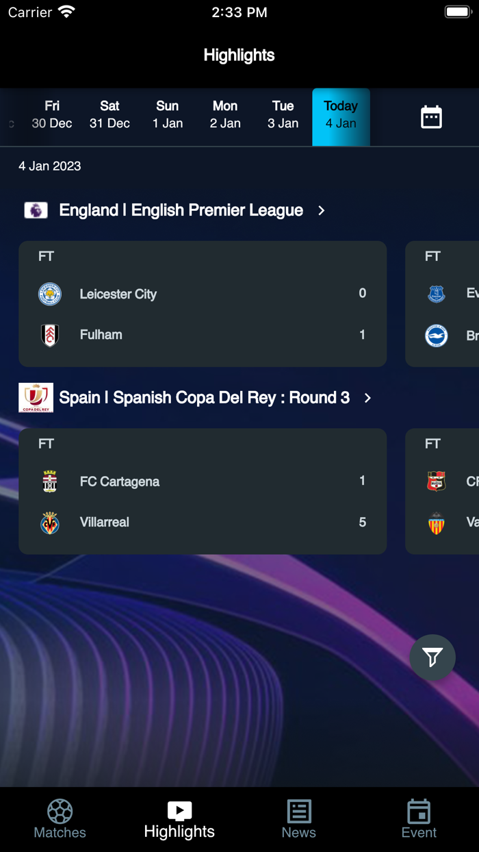 AsiaSport - Live Sports Scores