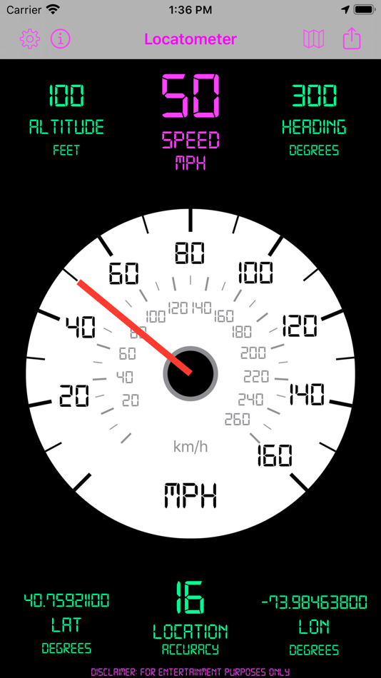 #2. Locatometer (iOS) 由: App Viper Inc.