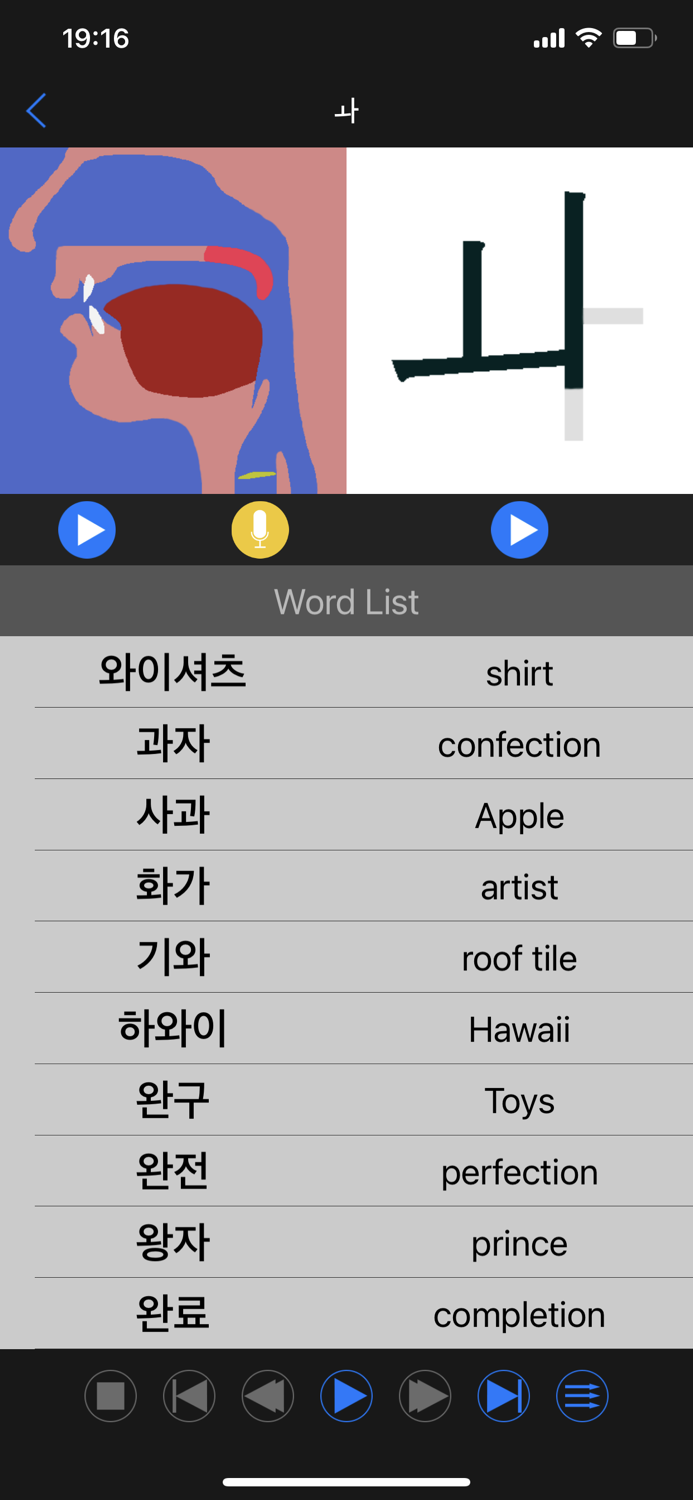 Korean Sounds of Letter