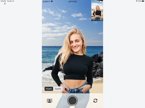 PisaAI - Selfie became clear iPad screenshot 1 - Photo & Video app