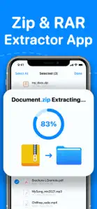 RAR, Zip, 7Z File Extractor screenshot #1 for iPhone