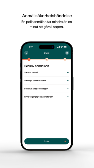 Säkerhetscenter Screenshot