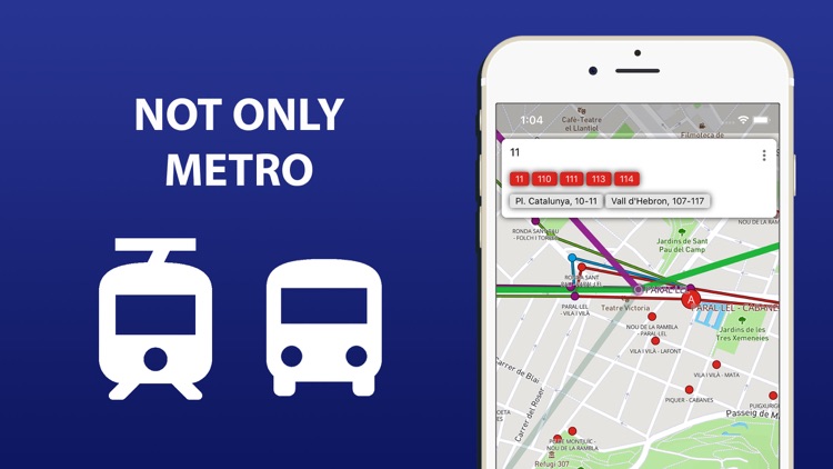 Public transport map Barcelona