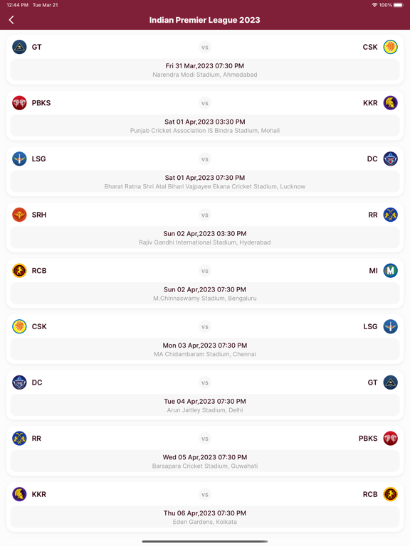 Screenshot #4 pour IPL 2023 Live Score