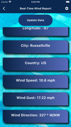 Real Time Wind Report Sailing screenshot 2