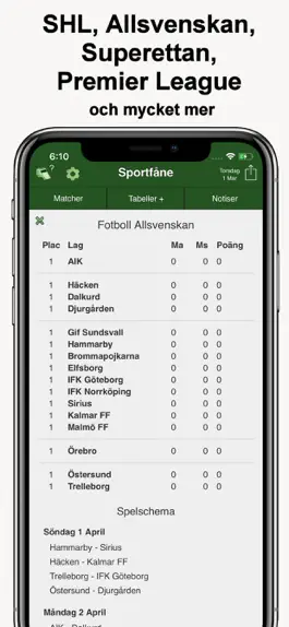 Game screenshot Sportfåne - Målservice apk