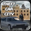 Theft Car in city icon