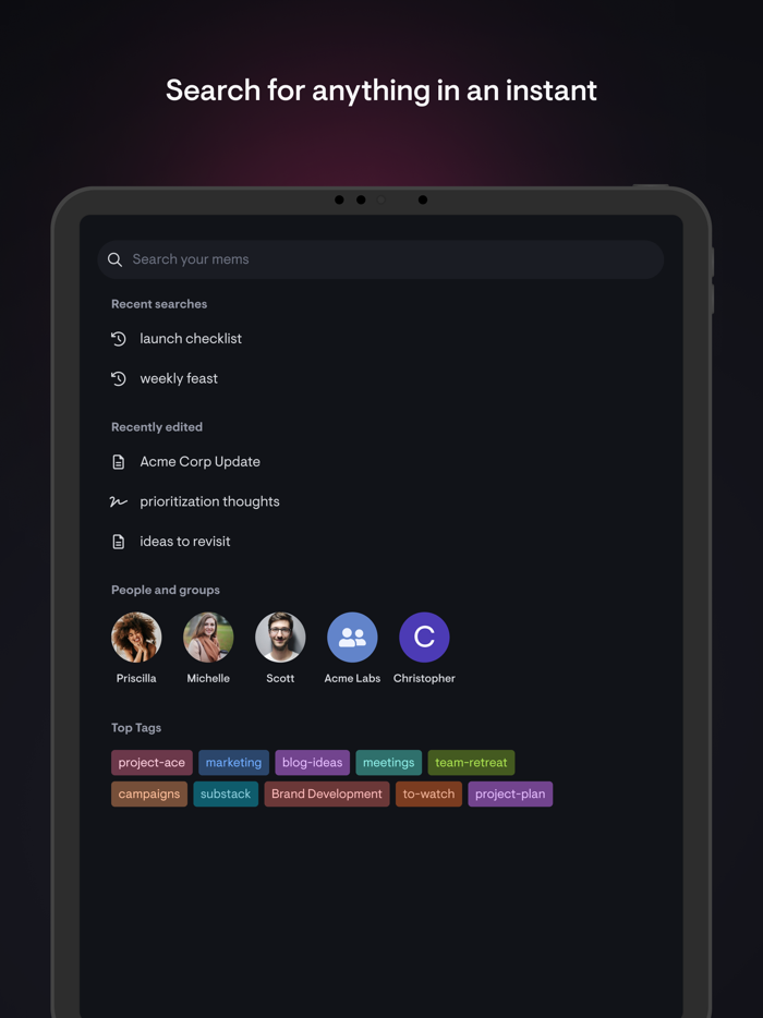 Mem - AI Notes Search and Chat