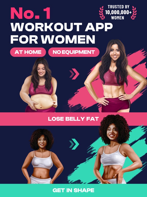 Workout for Women: Fitness App iPad app afbeelding 1