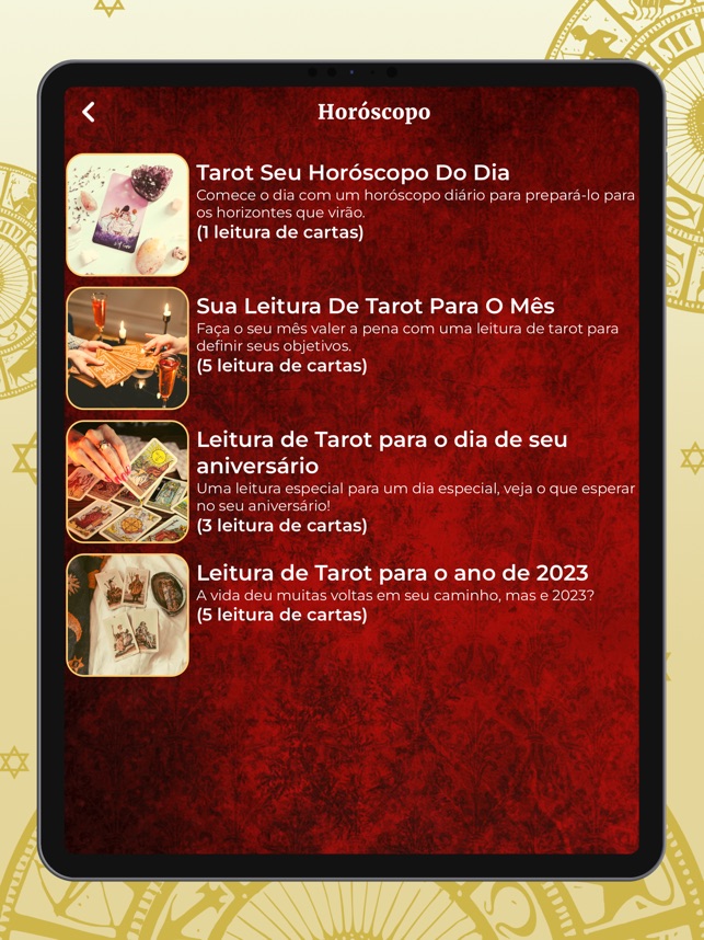 Cartas del Taro & Horóscopos na App Store