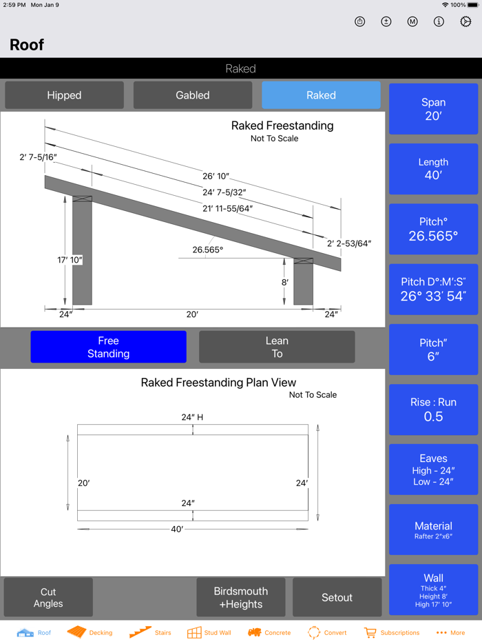 Roof Guide - Carpentry Calc
