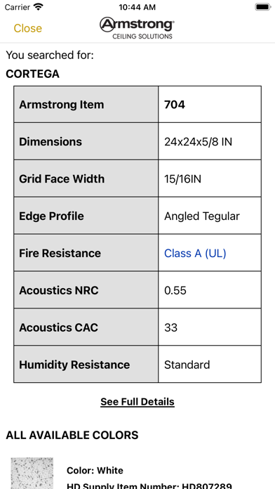 Replacement Ceilings-HDSupply Screenshot