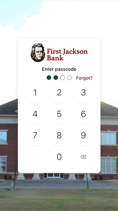 First Jackson Bank Screenshot