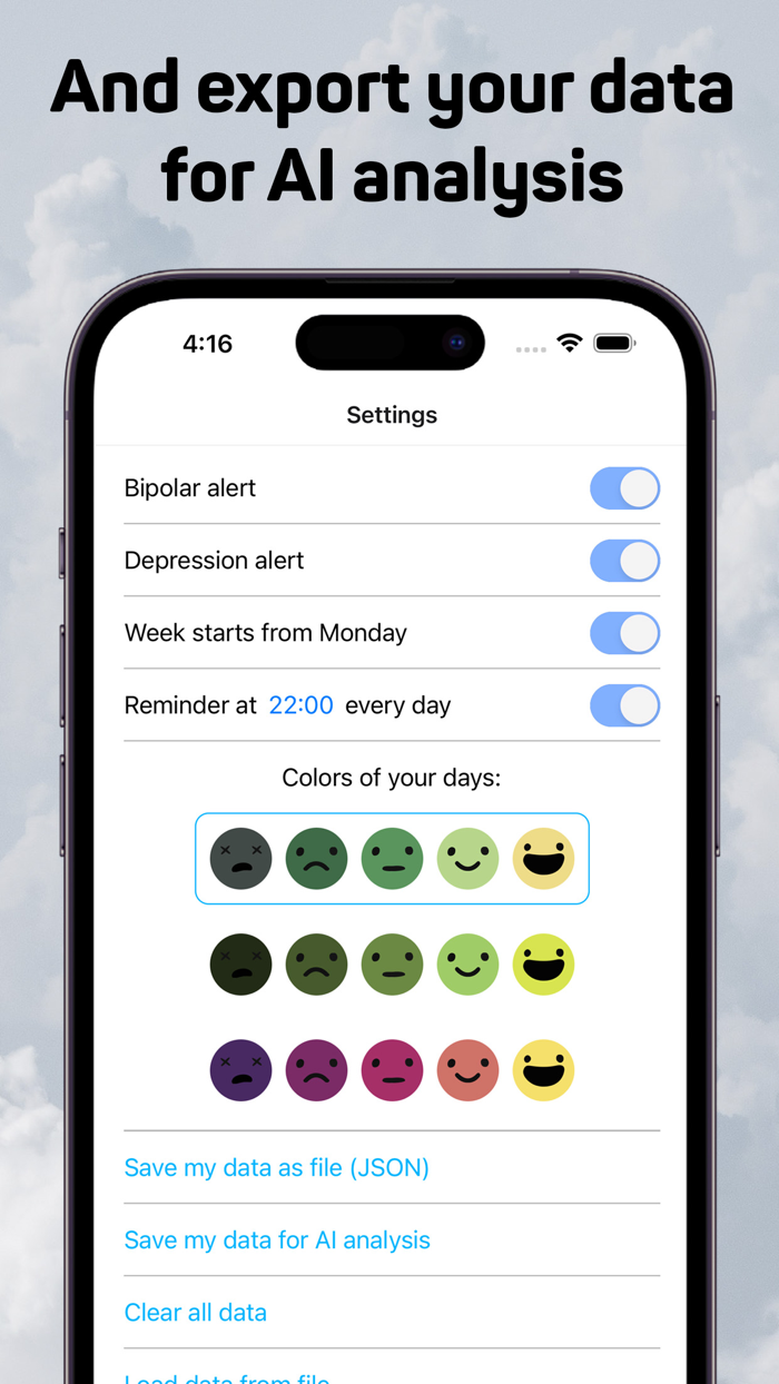 Day by day — mood tracker