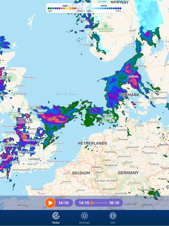 POCKET RADAR weather forecast iPad screenshot 4 - Weather app