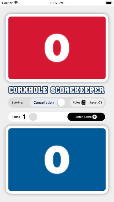 Scorekeeper Cornhole Screenshot
