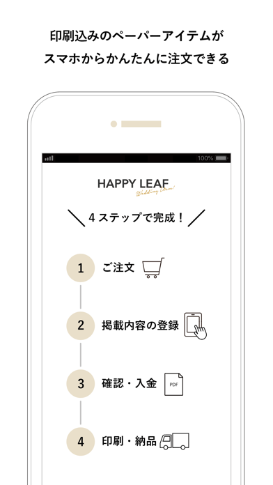 スマホでペーパーアイテム HAPPY LEAFのおすすめ画像2