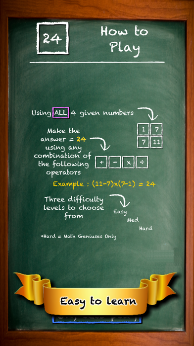 Fun Math - 24 Game Maths Cards Screenshot