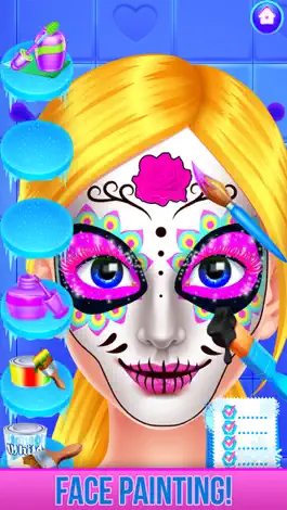 Game screenshot Ice Princess Face Paint Salon apk
