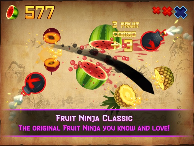Fruit Ninja Gains Online Multiplayer Through Game Center