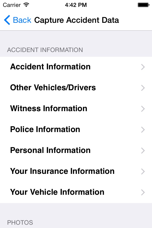 California Accident App screenshot 2