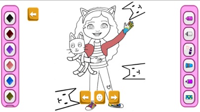 Dolls Doodle Coloring stickers Screenshot