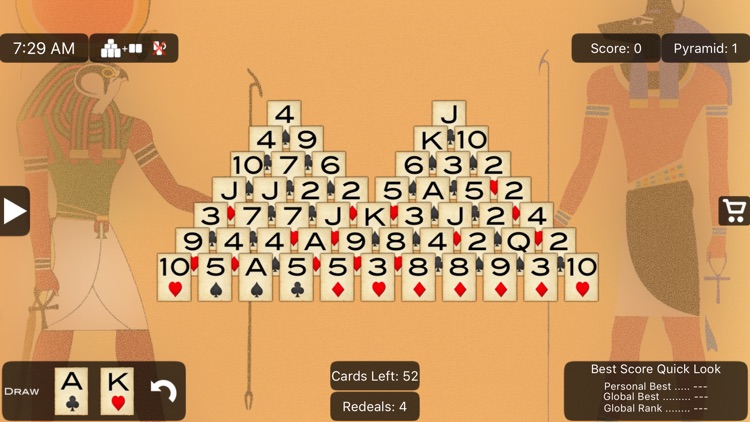 Pyramid Solitaire Lite screenshot-3